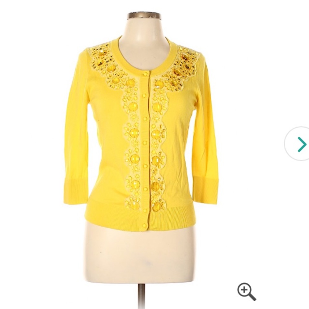 Kate Spade Yellow Cardigan